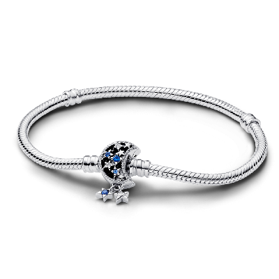 592819C01-20 Серебряный браслет, несколько камней